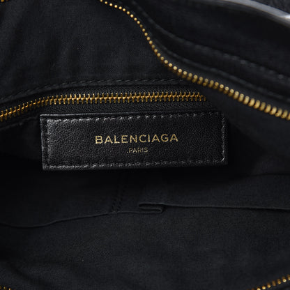 Balenciaga Chevre Gold Metallic Edge Hardware Velo Black 6 of 10
