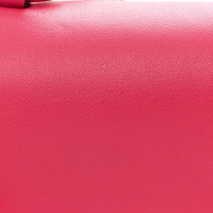 Valentino Garavani Vitello Small Glam Lock Rockstud Flap Deep Fuxia 9 of 14