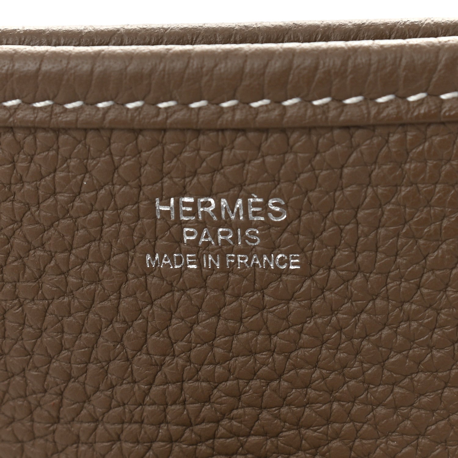 Hermes Taurillon Clemence Evelyne III GM Etoupe 6 of 9