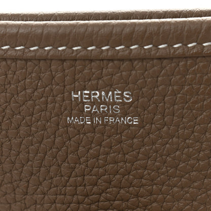 Hermes Taurillon Clemence Evelyne III GM Etoupe 6 of 9