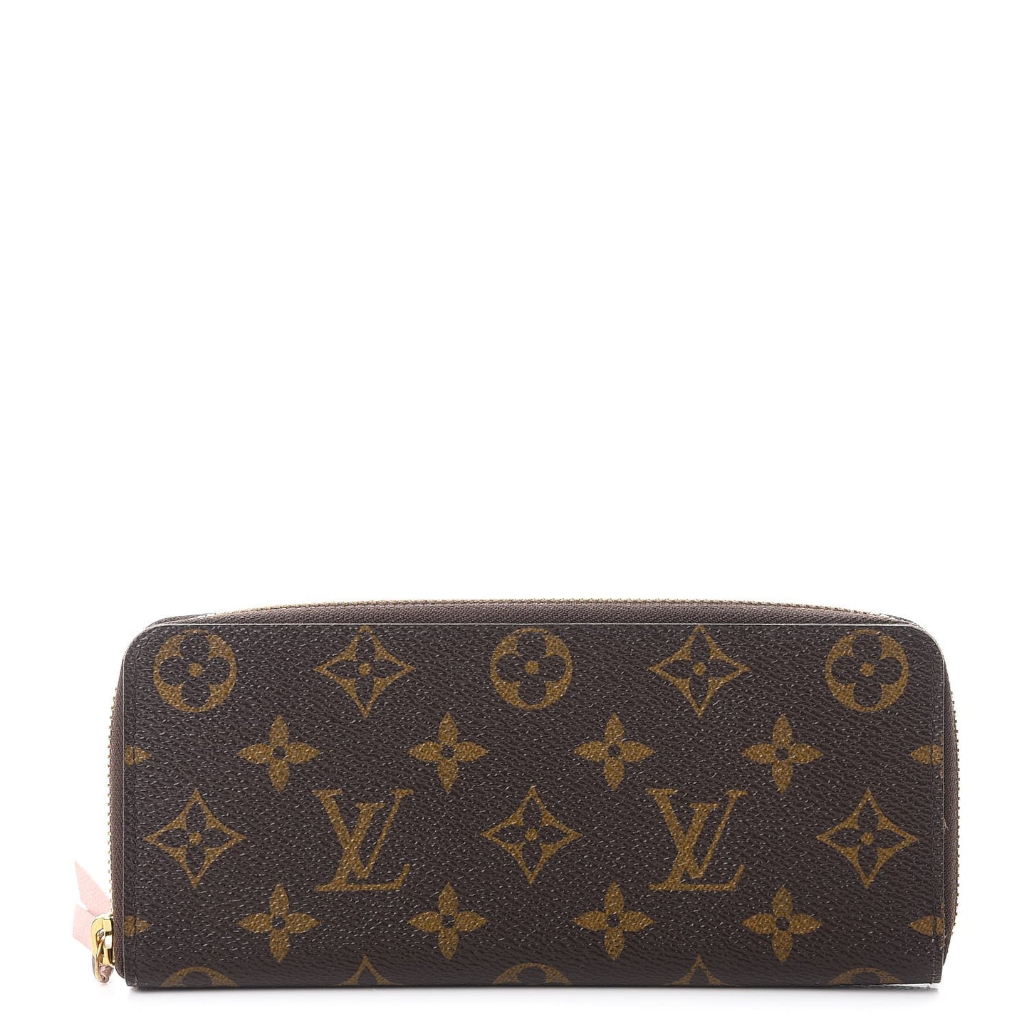 Monogram Clemence Wallet Rose Ballerine