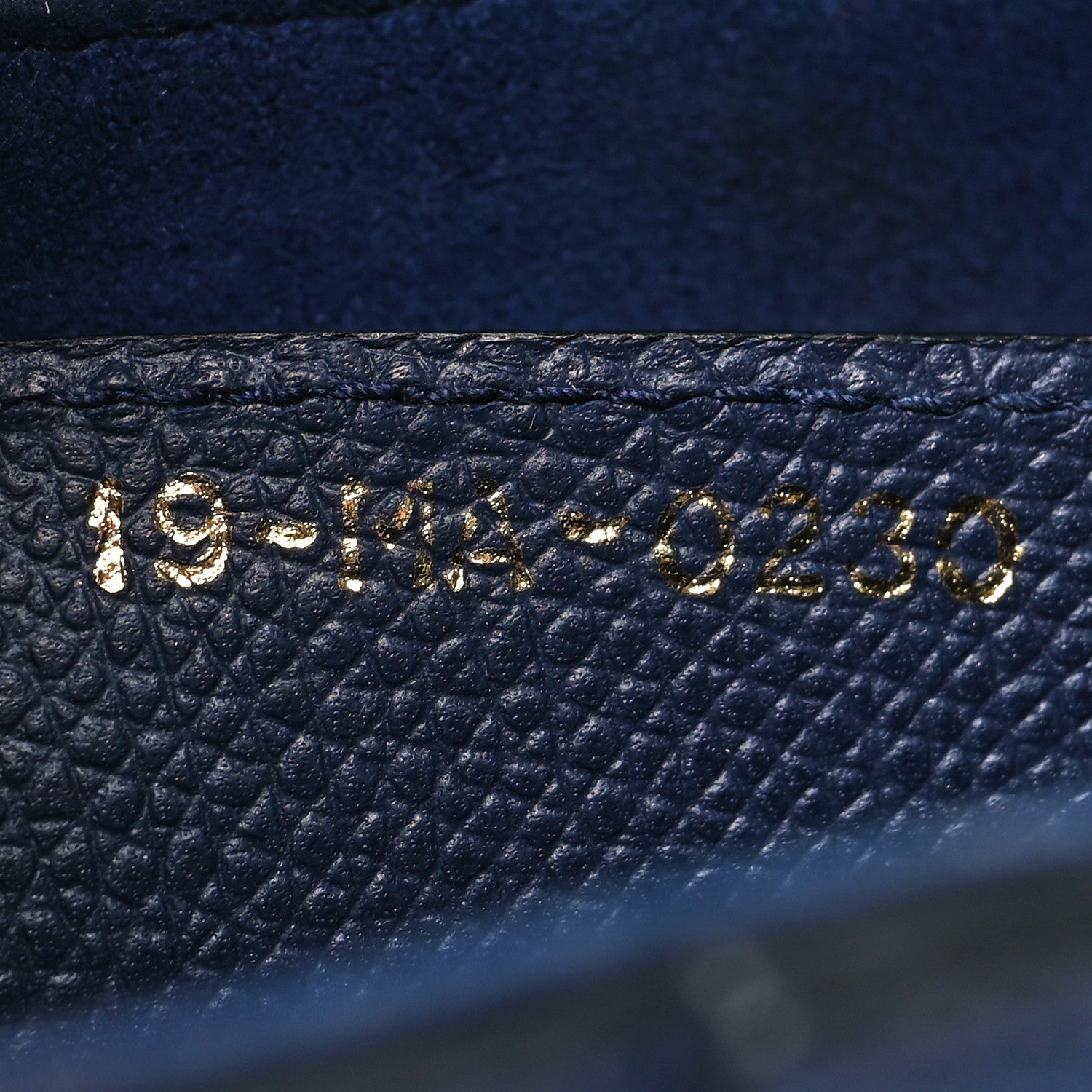 Christian Dior Grained Calfskin Saddle Bag Indigo Blue 7 of 10