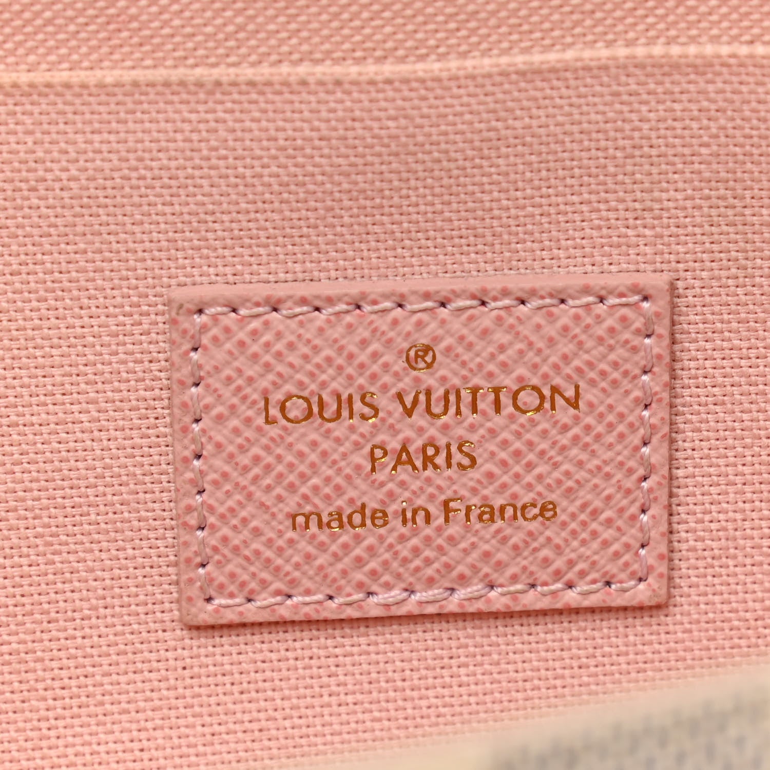 Louis Vuitton Damier Azur Pochette Felicie Chain Wallet Rose Ballerine 9 of 14