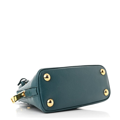 Prada Saffiano Lux Mini Promenade Tote Ottanio 4 of 13