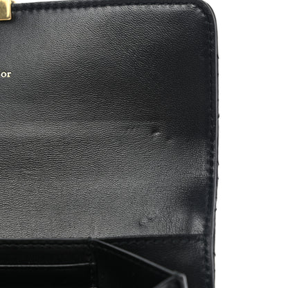 Christian Dior Lambskin Cannage Dioraddict Wristlet Clutch Black 8 of 10