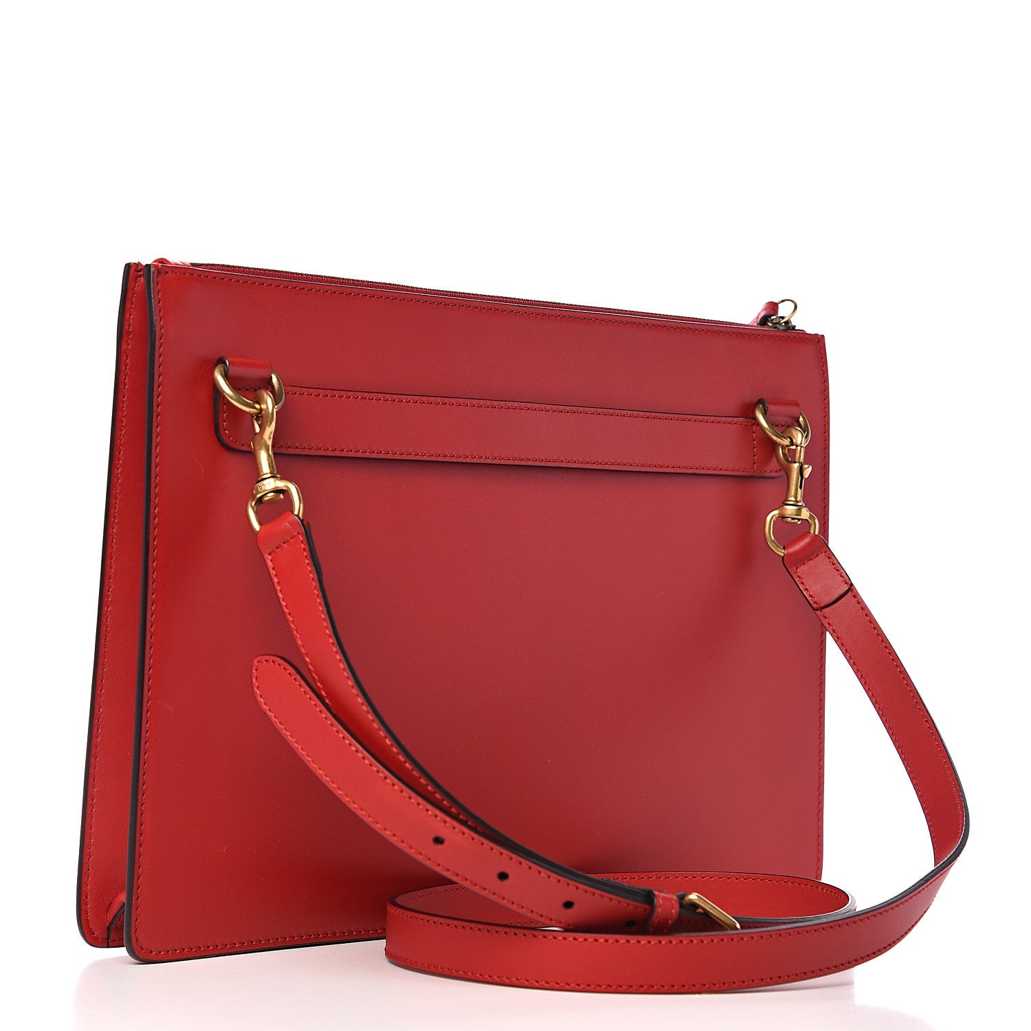 Gucci Calfskin Diamond GG Messenger Bag Red 2 of 10