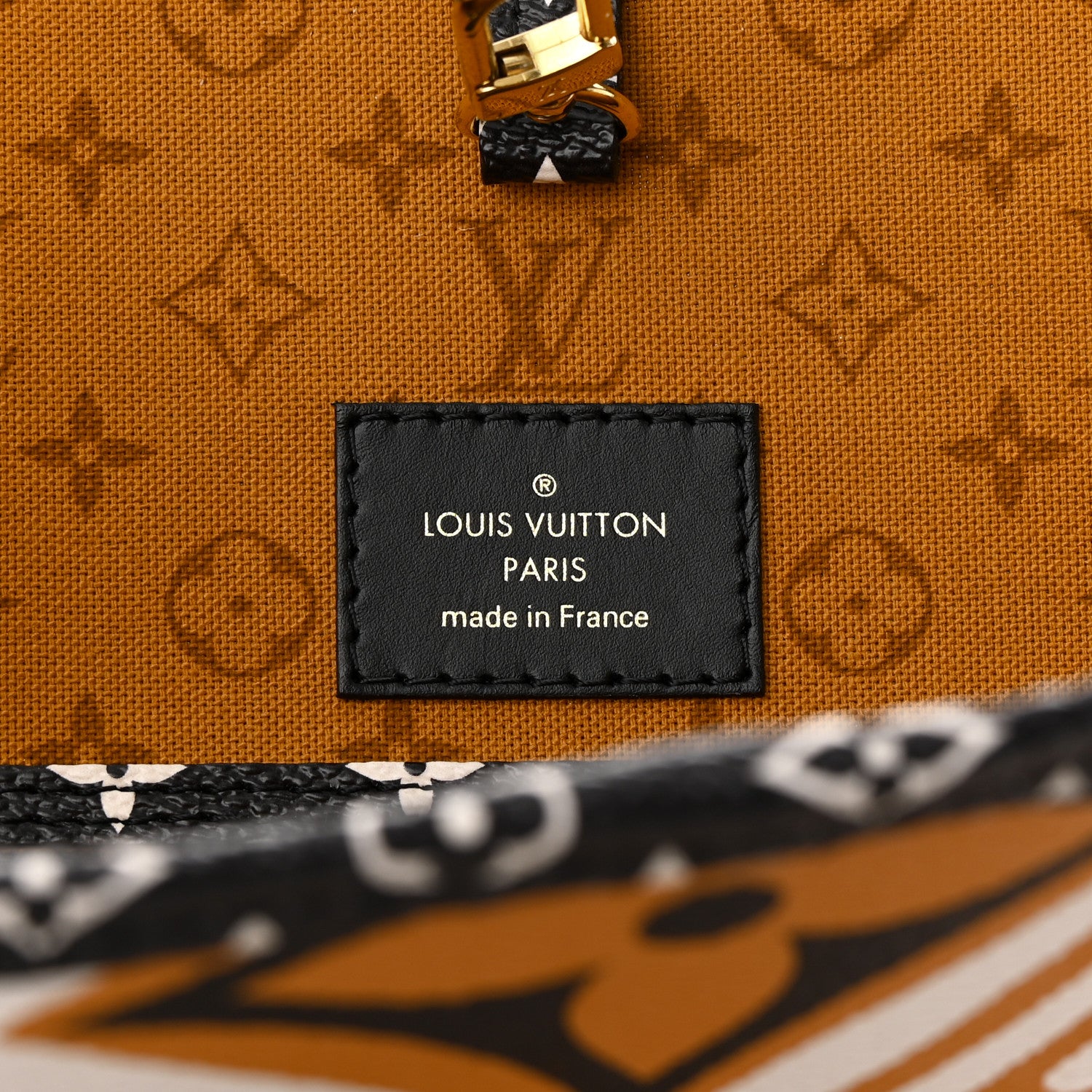 Louis Vuitton Monogram Giant Crafty Neverfull MM Creme Caramel 6 of 11