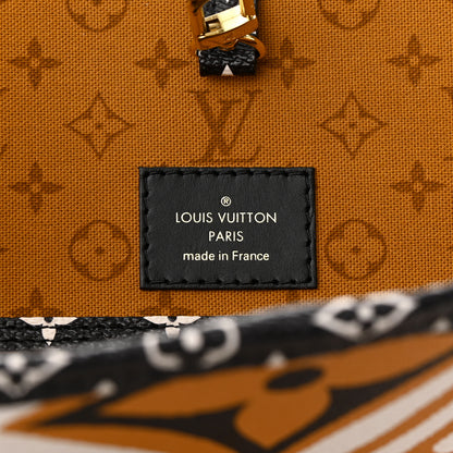 Louis Vuitton Monogram Giant Crafty Neverfull MM Creme Caramel 6 of 11