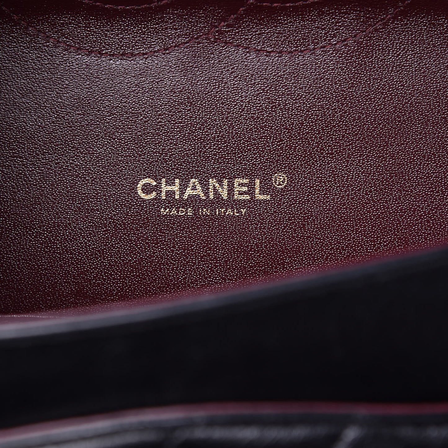 Lambskin Quilted Maxi Double Flap Black