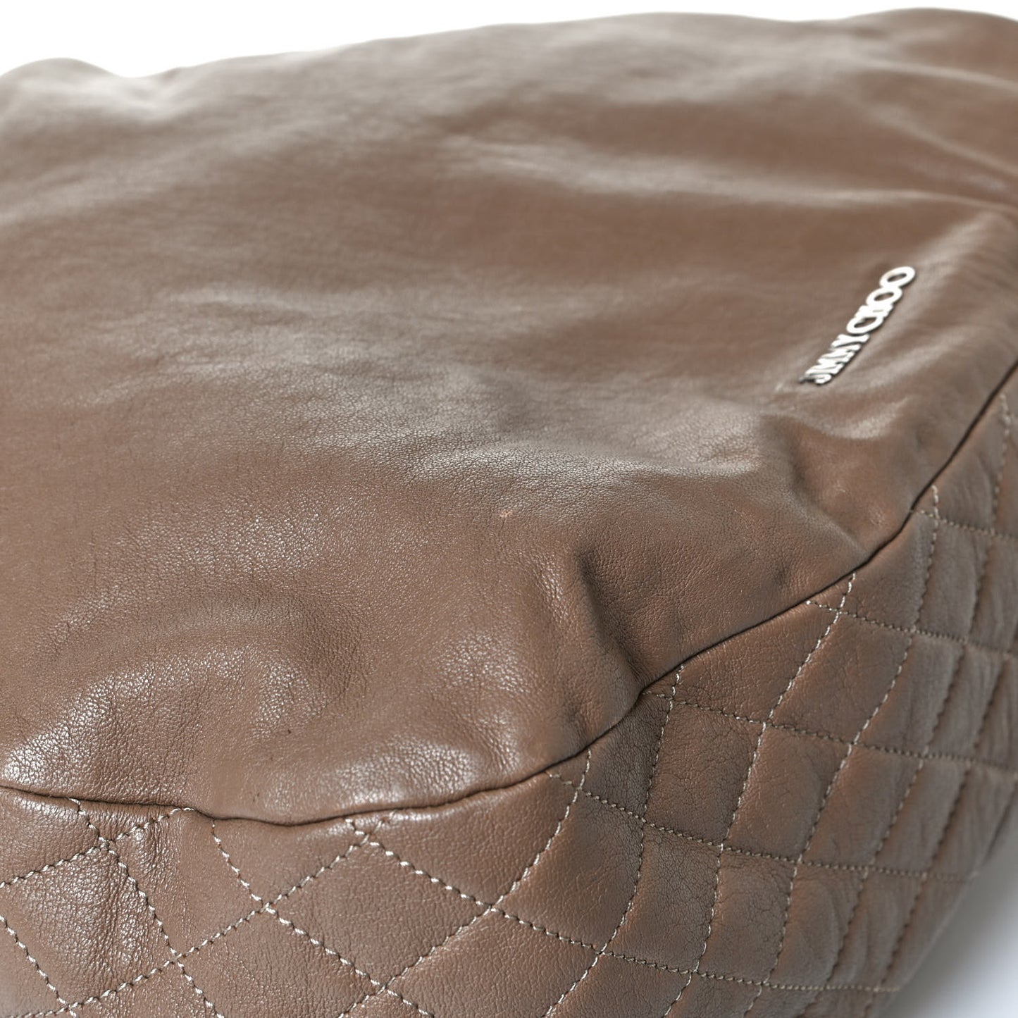 Lambskin Biker Hobo Beige