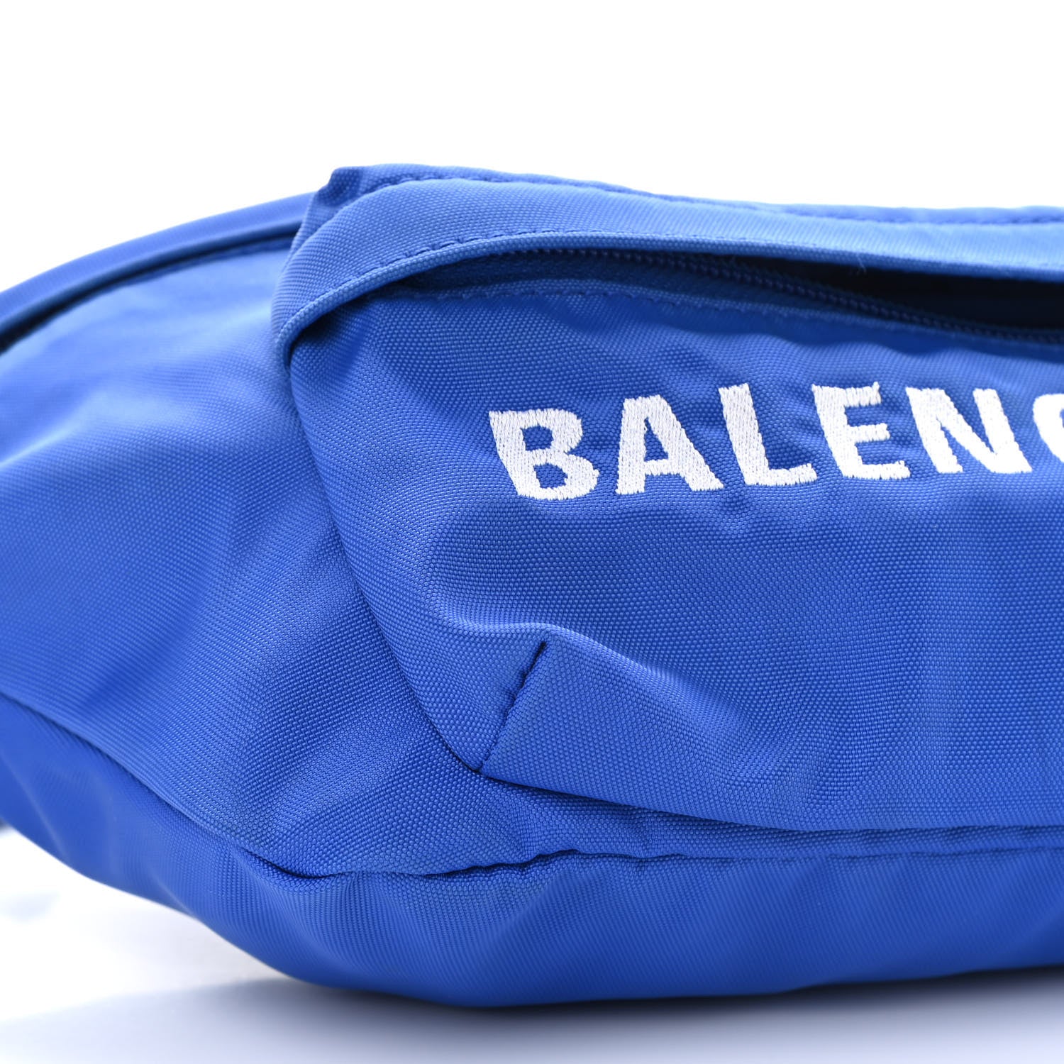 Balenciaga Sport Nylon Logo Embroidered Wheel Beltpack Bleu Roi 5 of 11
