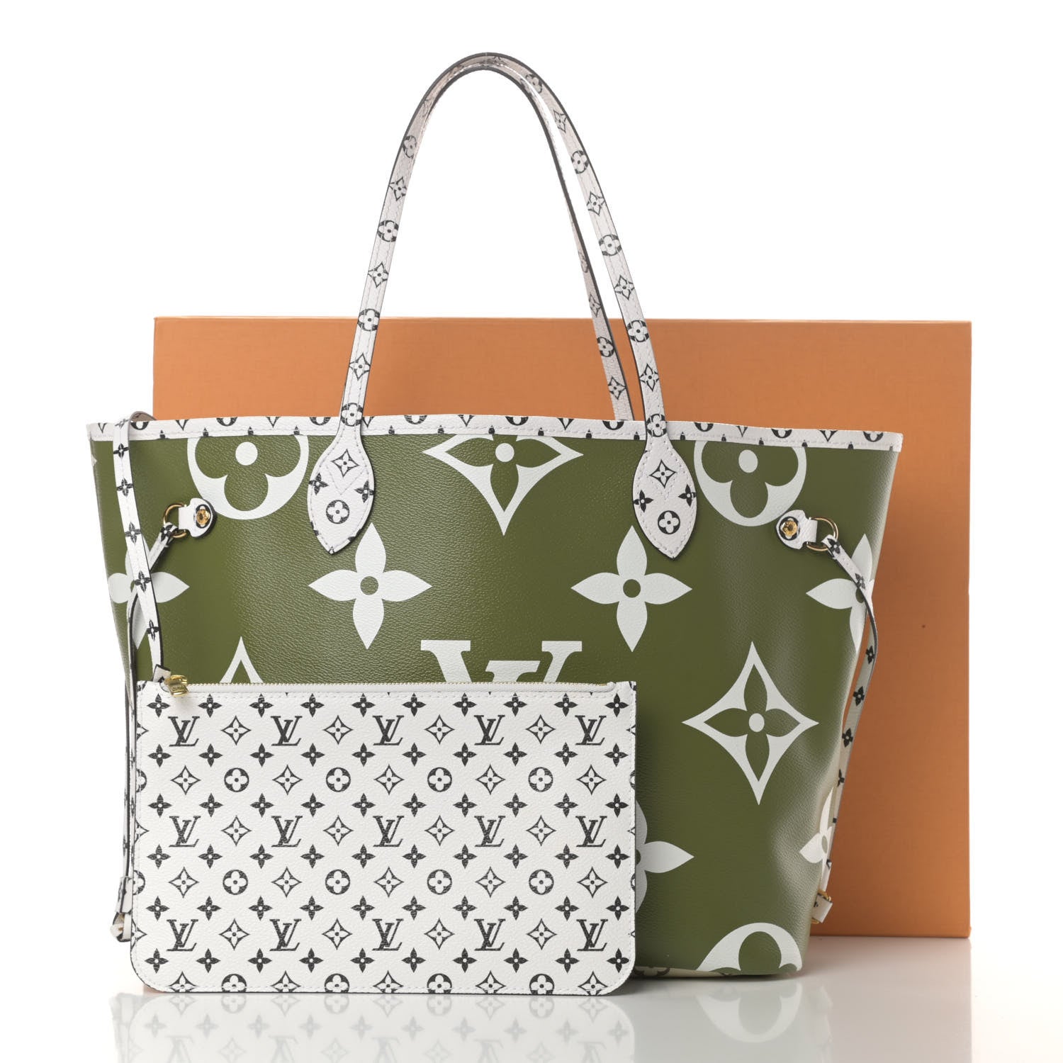 Louis Vuitton Monogram Giant Neverfull MM Kaki 12 of 12