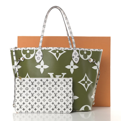 Louis Vuitton Monogram Giant Neverfull MM Kaki 12 of 12