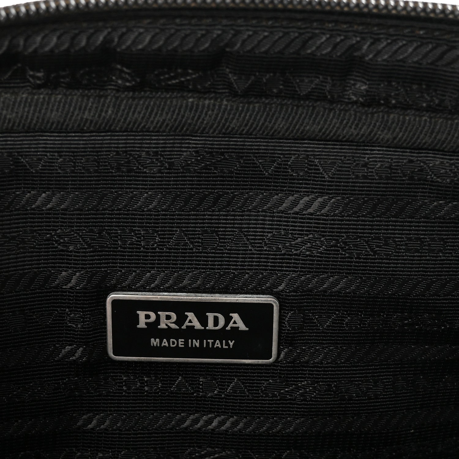 Prada Saffiano Tessuto Nylon Small Briefcase Black 1844612