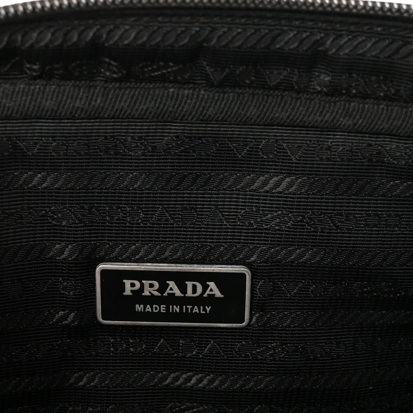 Saffiano Tessuto Nylon Small Briefcase Black