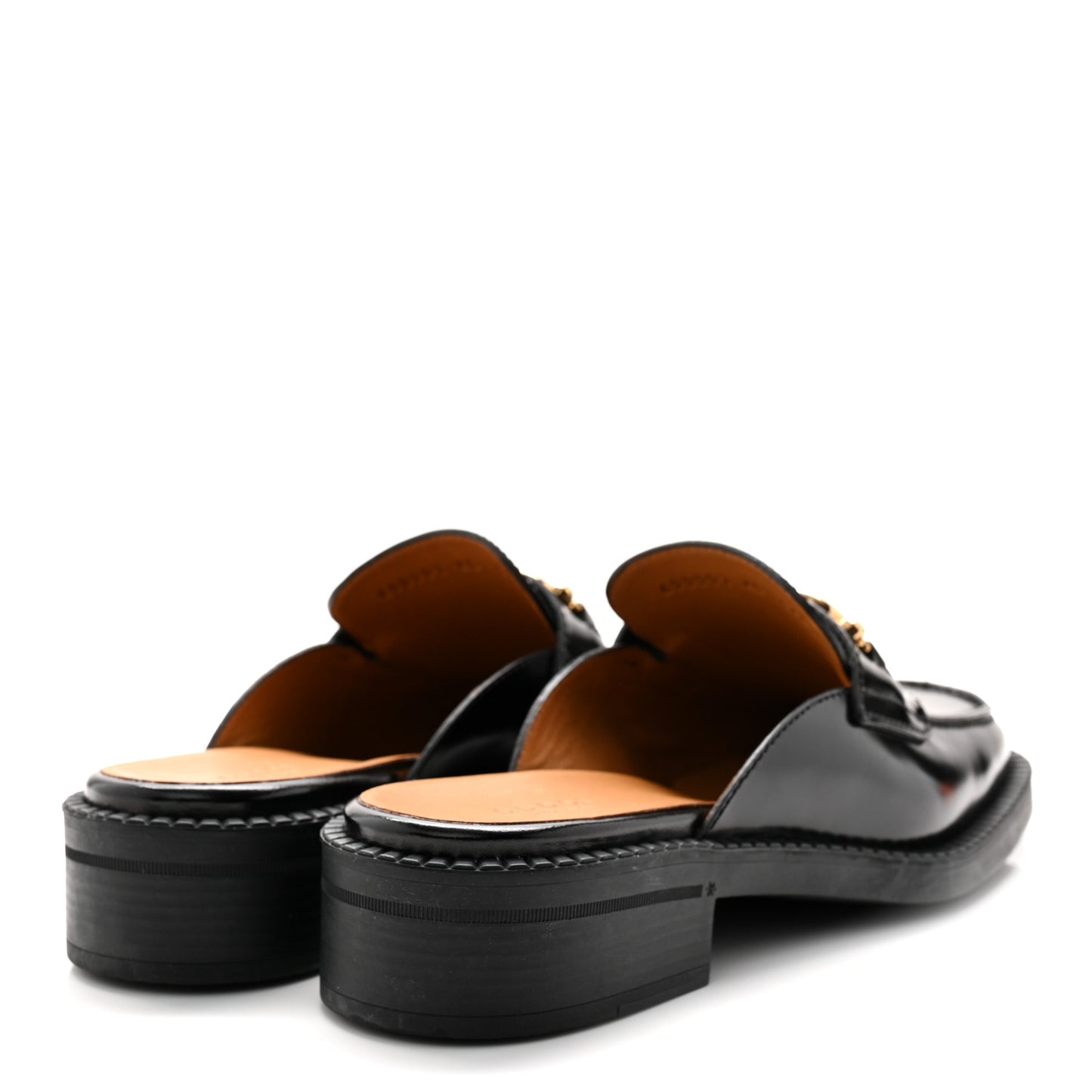 Spice Lux Womens Interlocking G Slippers 40 Black
