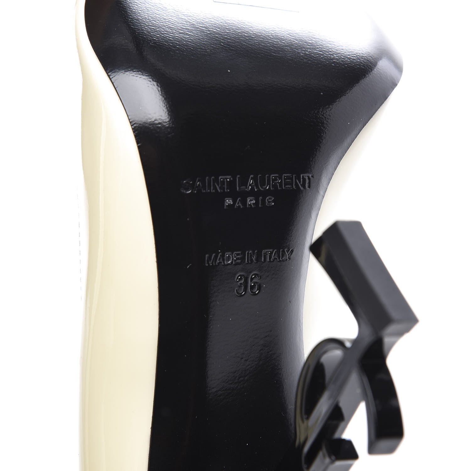Saint Laurent Patent Opyum 100 Pumps 36 Neutro 9 of 11