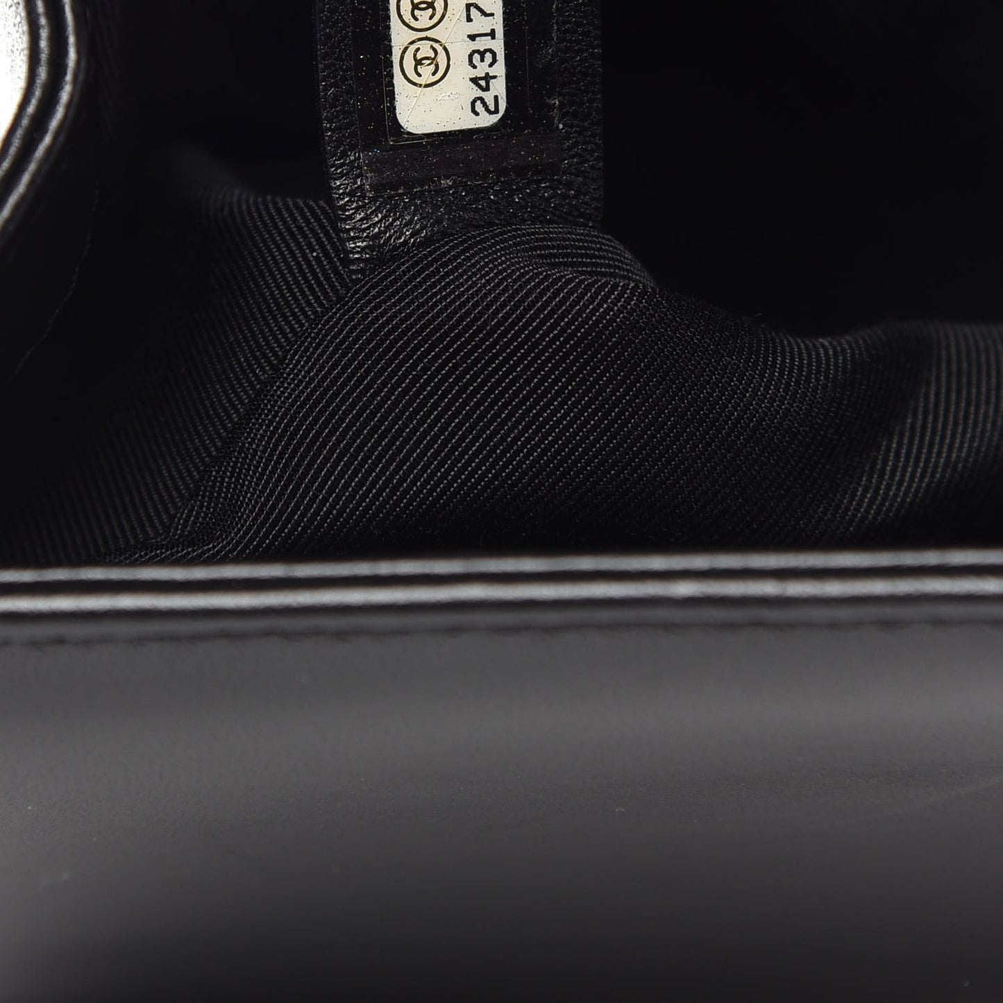 Lambskin Quilted Medium Boy Flap Black