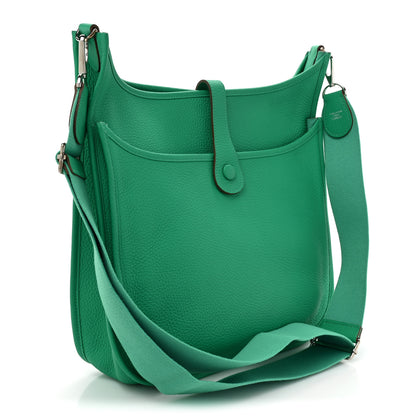 Hermes Taurillon Clemence Evelyne III GM Menthe 3 of 8