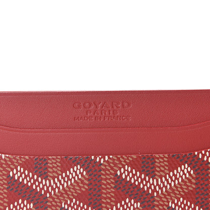 Goyard Goyardine Saint Sulpice Card Holder Red 6 of 6