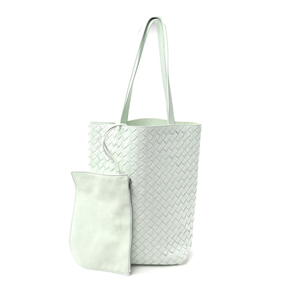 Bottega Veneta Calfskin Intrecciato Small Tote Bag Glacier 3 of 11
