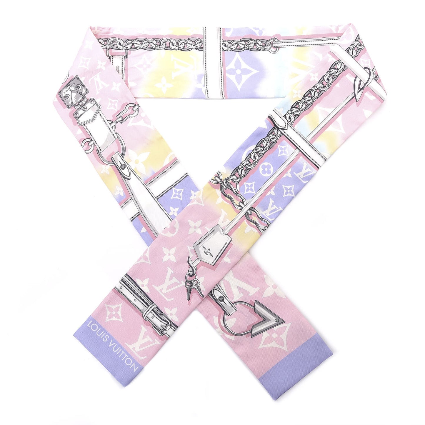 Silk Monogram Escale Confidential Bandeau Pink