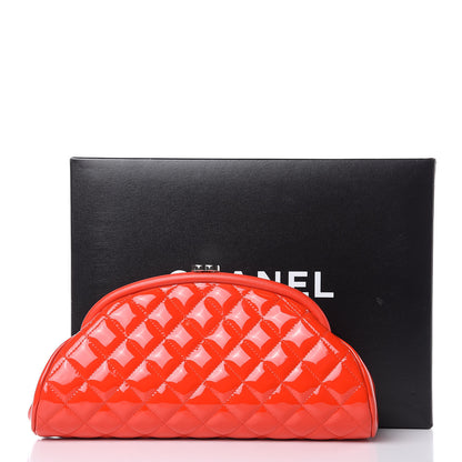 Chanel Patent Quilted Timeless Clutch Red 11 of 11