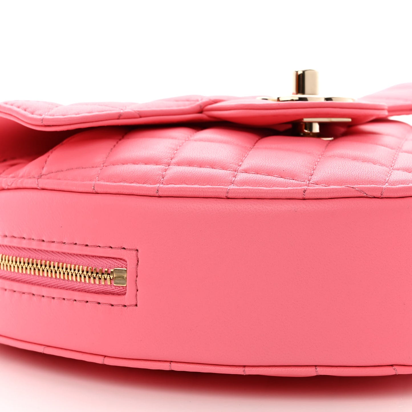 Lambskin Quilted CC In Love Heart Bag Pink