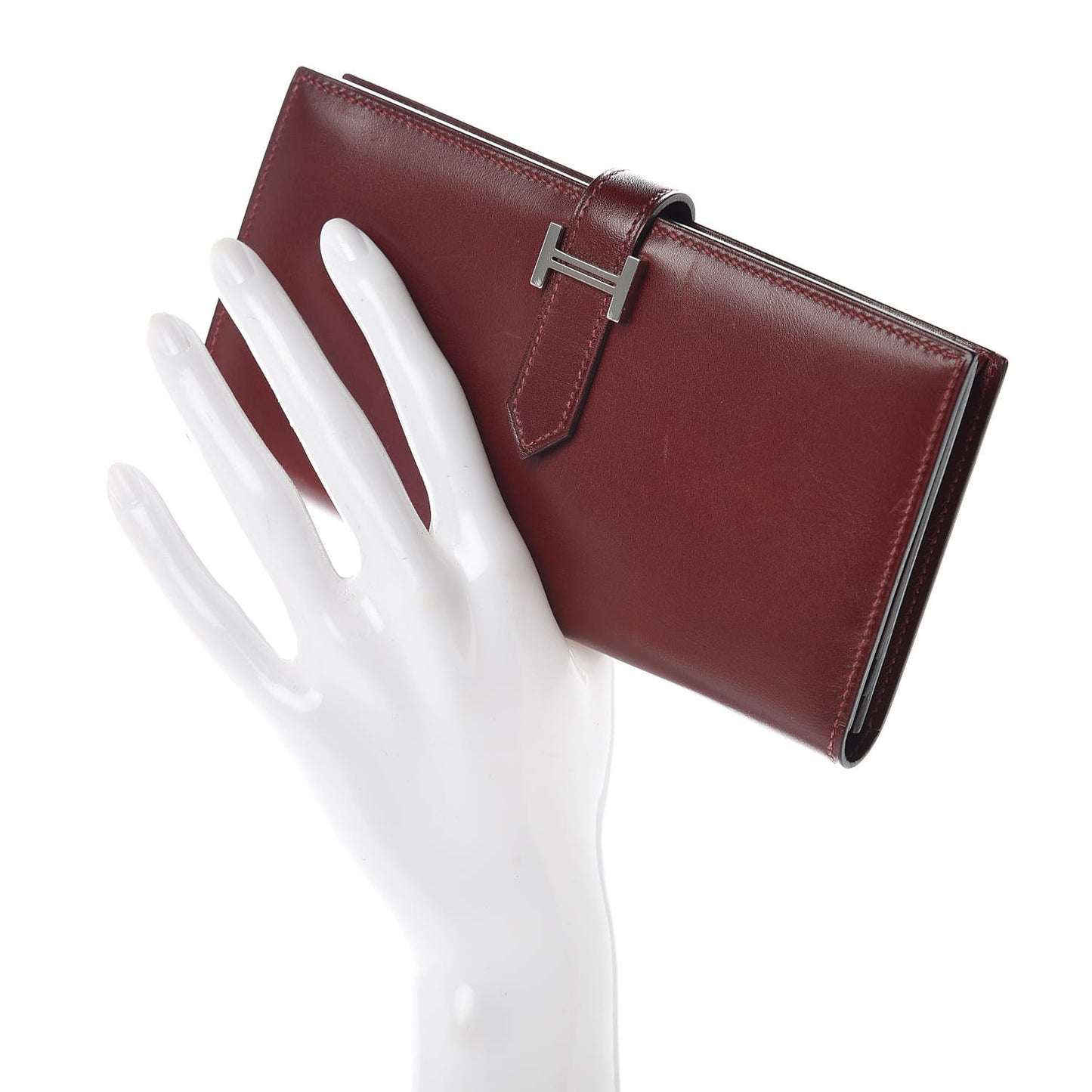 Box Bearn Gusset Wallet Rouge H