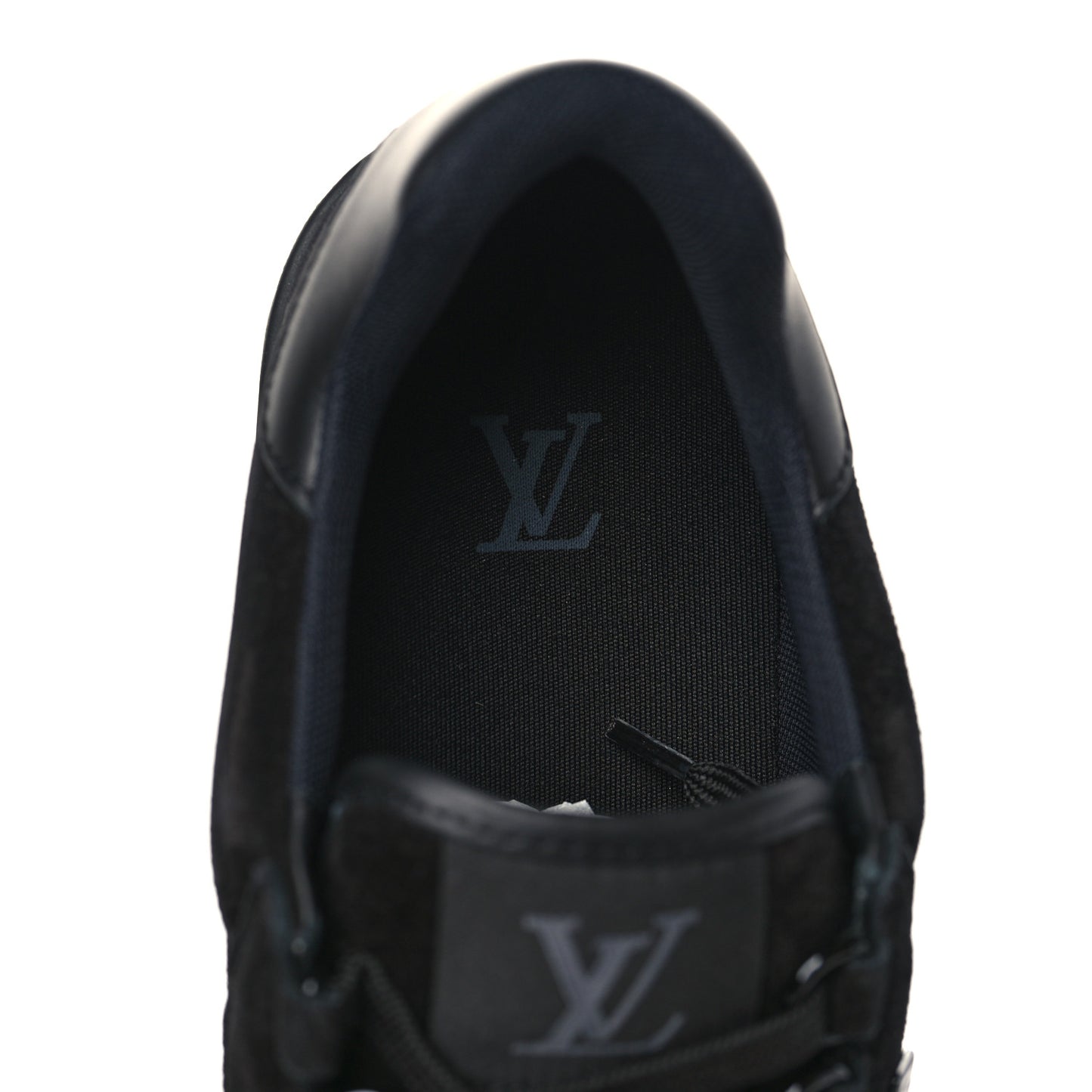 Suede Mens LV Trainer Sneakers 6.5 Black