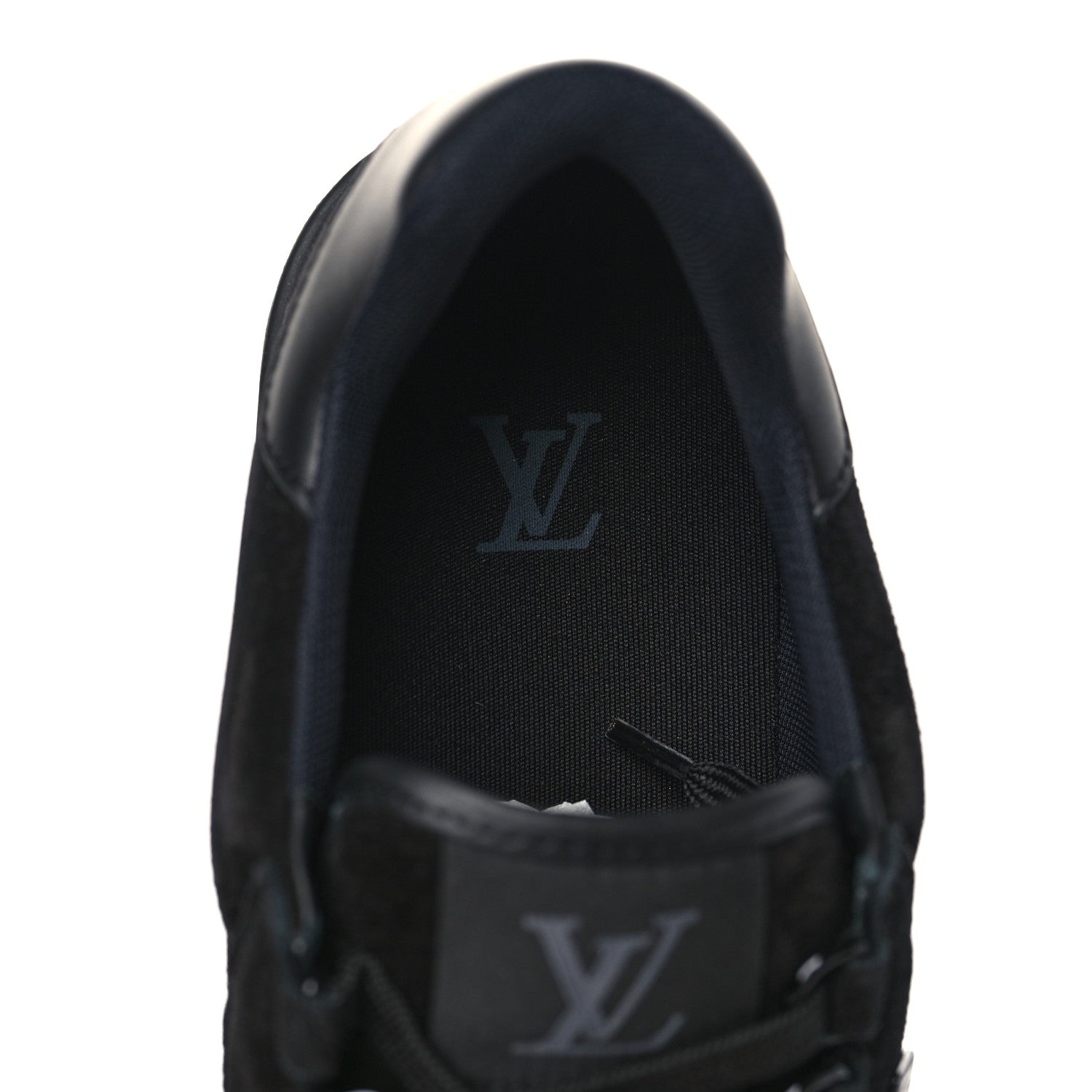 Louis Vuitton Suede Mens LV Trainer Sneakers 6.5 Black 7 of 9