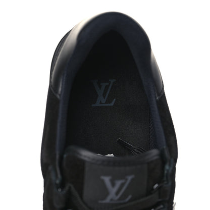 Louis Vuitton Suede Mens LV Trainer Sneakers 6.5 Black 7 of 9