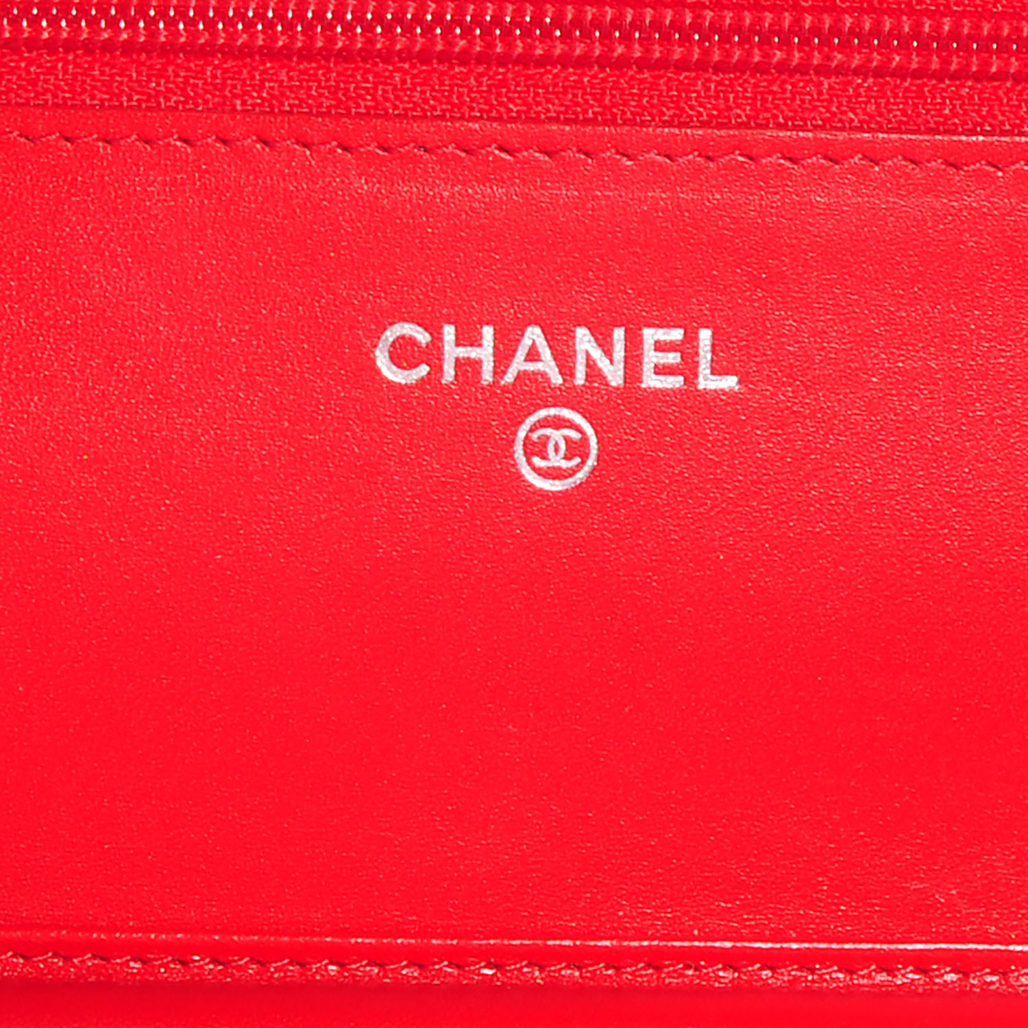 Chanel Caviar Timeless Wallet on Chain WOC Coral 6 of 8