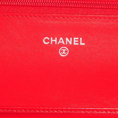 Chanel Caviar Timeless Wallet on Chain WOC Coral 6 of 8