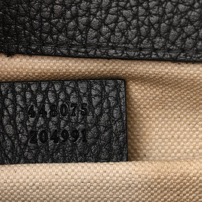 Gucci Dollar Calfskin Crystal Web Medium Dionysus Bamboo Top Handle Bag Black Black Diamond 7 of 15