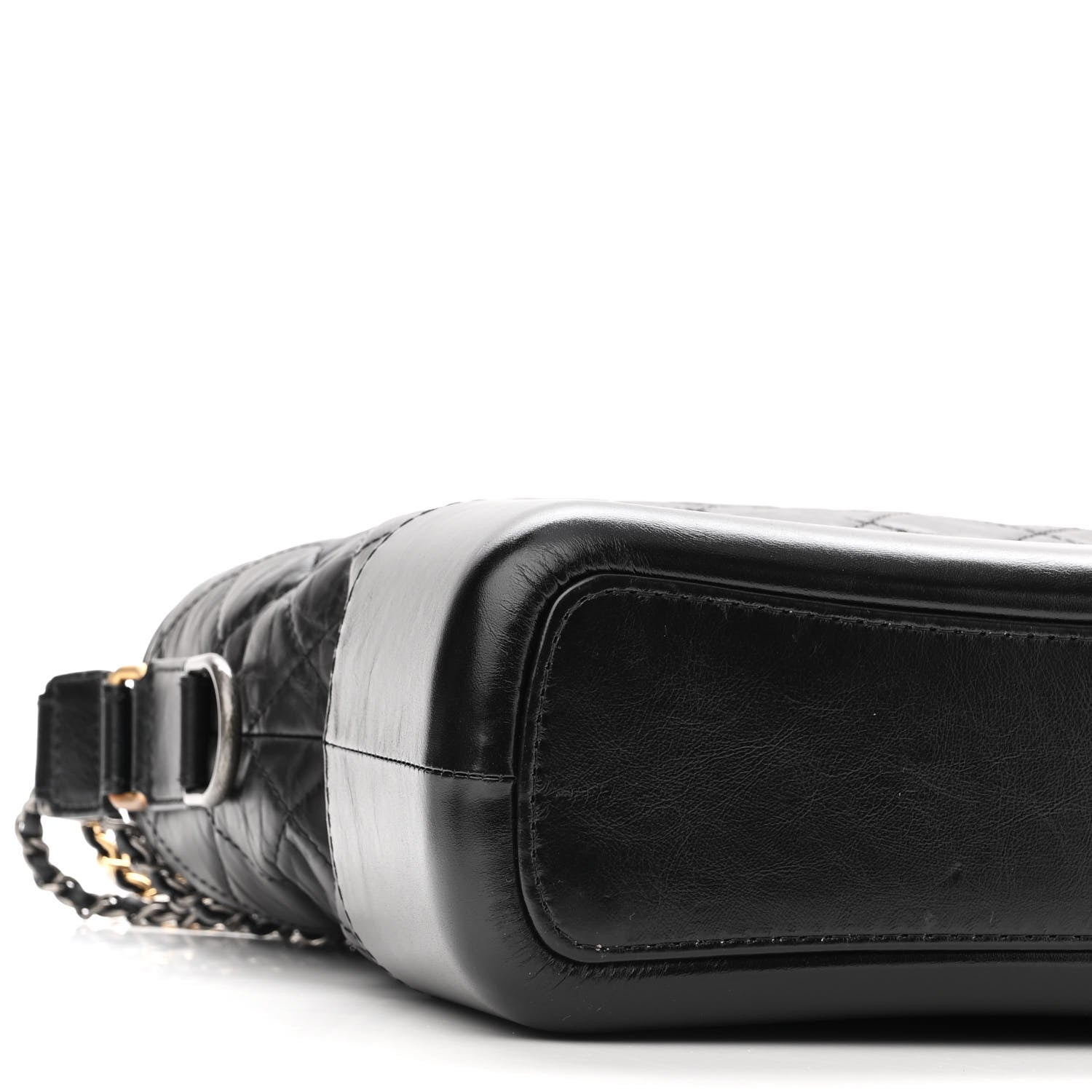 Chanel Aged Calfskin Quilted Medium Gabrielle Hobo Black 9 of 11