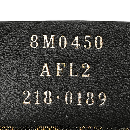 Fendi X SARAH COLEMAN Fabric Jacquard Vitello King FF Vertigo Pochette Tobacco Moro Black 6 of 7