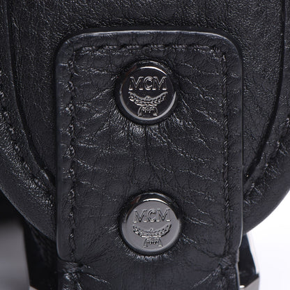 MCM Calfskin Ottomar Monogram Duke Backpack Black 16 of 17