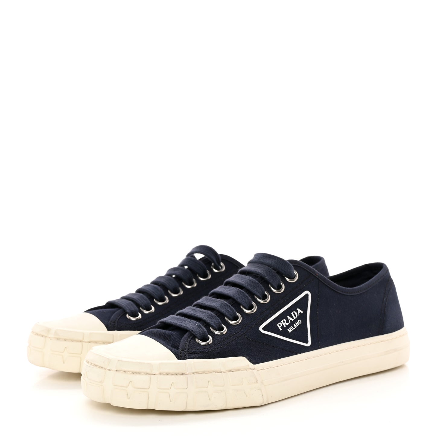 Canvas Triangle Logo Wheel 35mm Sneakers 42 Navy