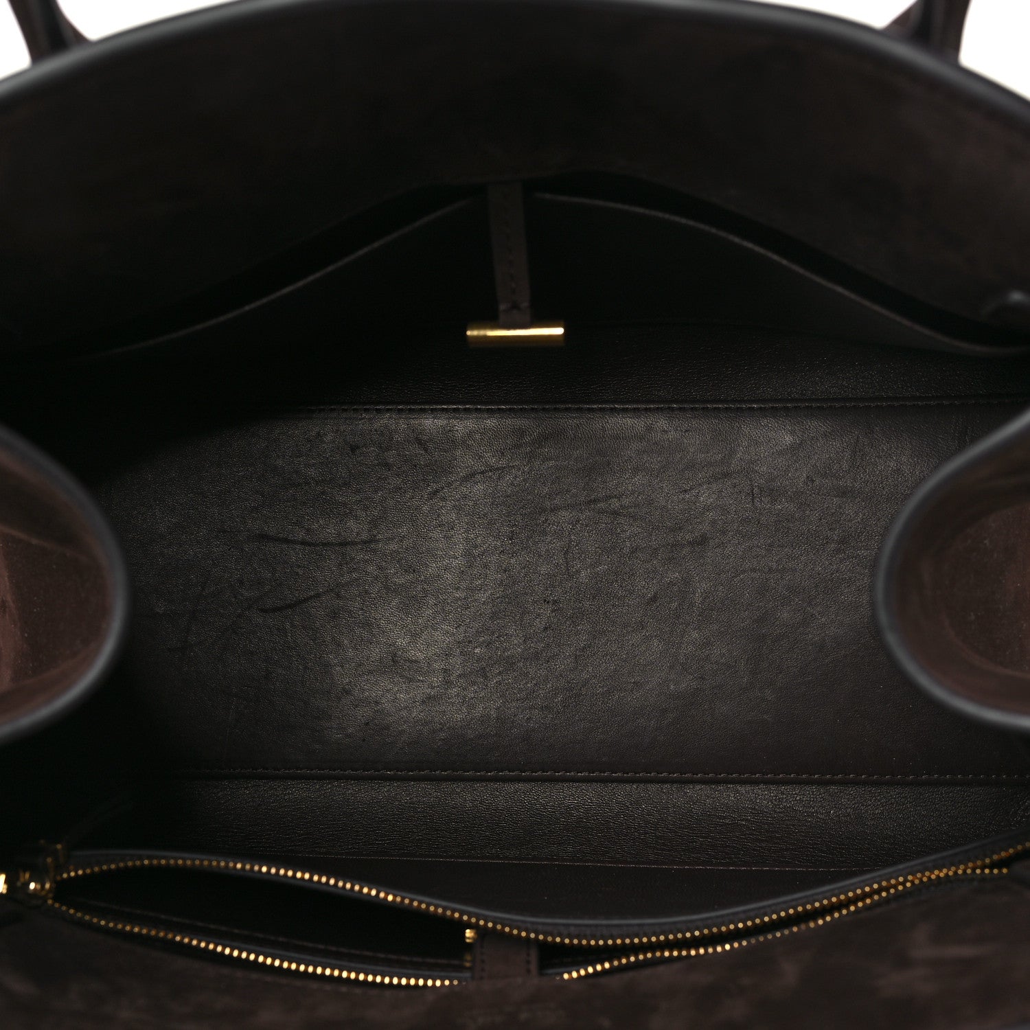 The Row Nubuck Margaux Shoulder 12 Dark Mocha 5 of 9