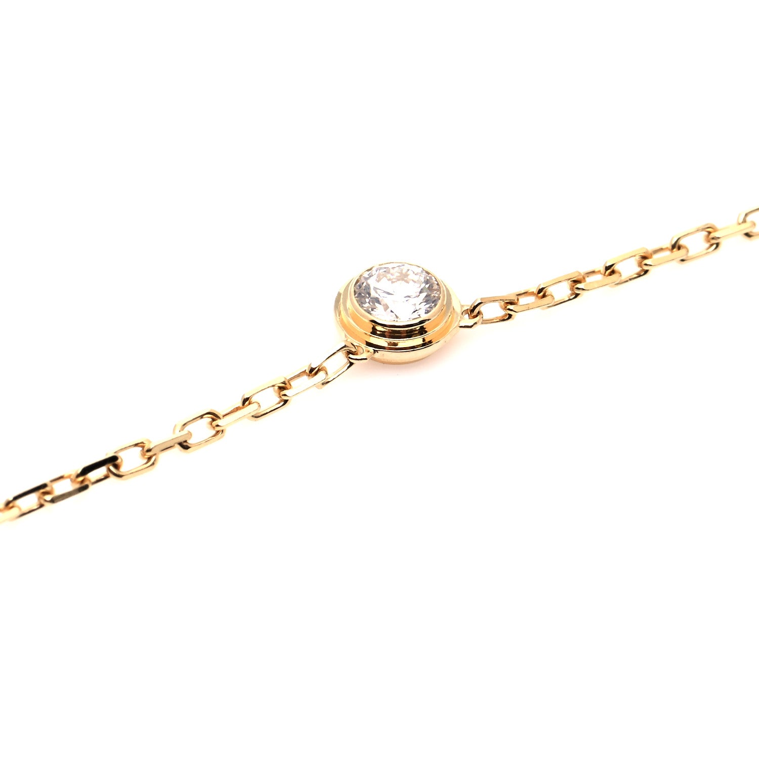 Cartier 18K Yellow Gold Diamond SM D'Amour Pendant Necklace 4 of 6
