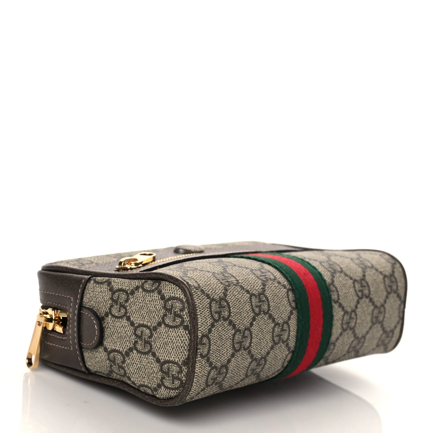 Gucci GG Supreme Monogram Web Small Ophidia Belt Bag 65 26 Dark Brown 3 of 9