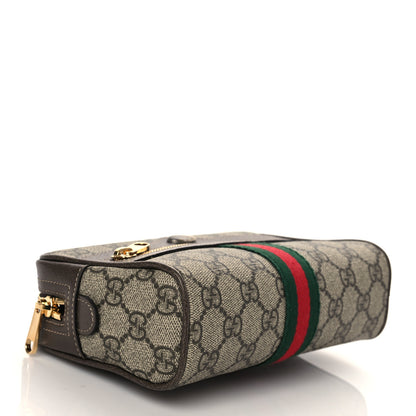 Gucci GG Supreme Monogram Web Small Ophidia Belt Bag 65 26 Dark Brown 3 of 9