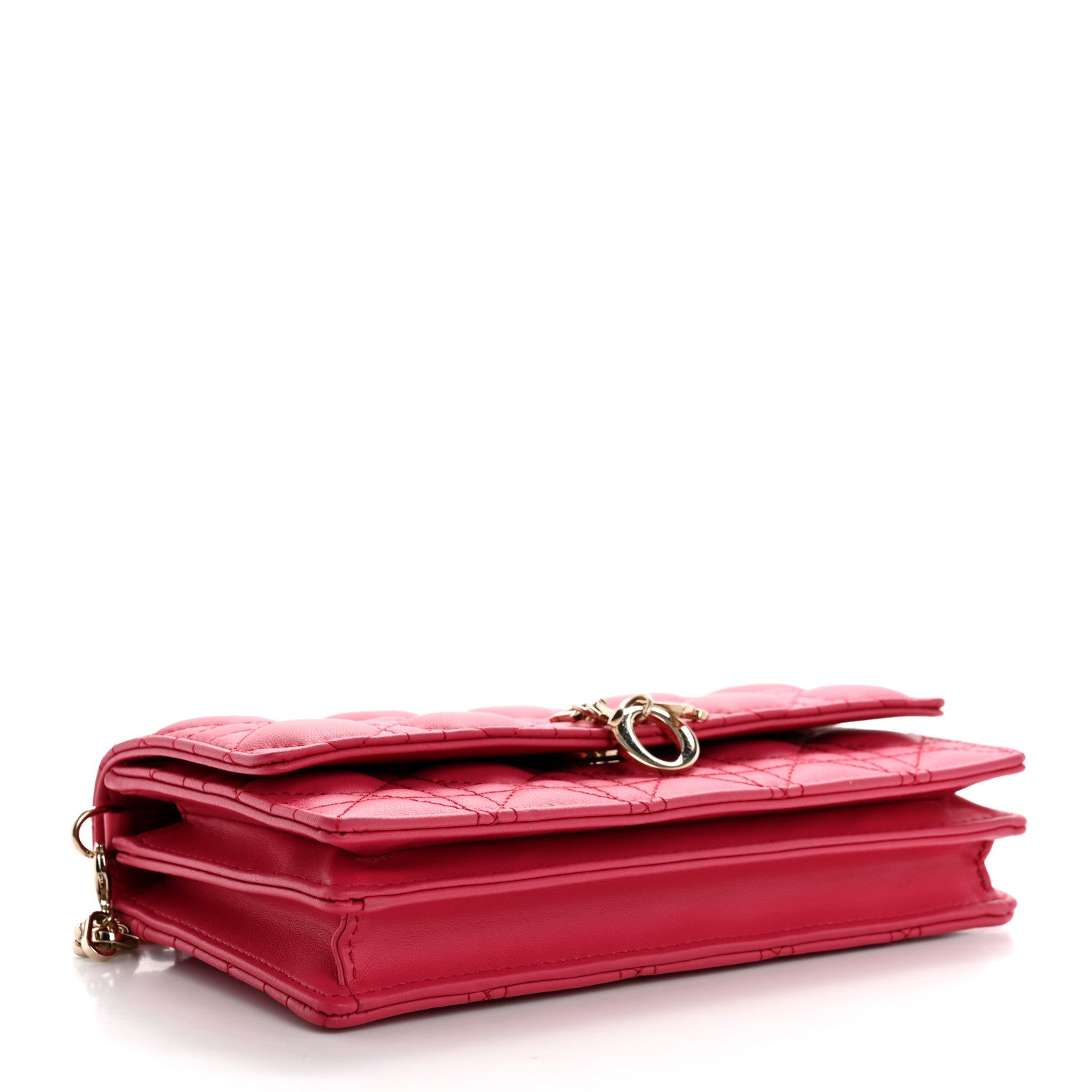 Christian Dior Lambskin Cannage Mini My Dior Bag Passion Pink 4 of 11