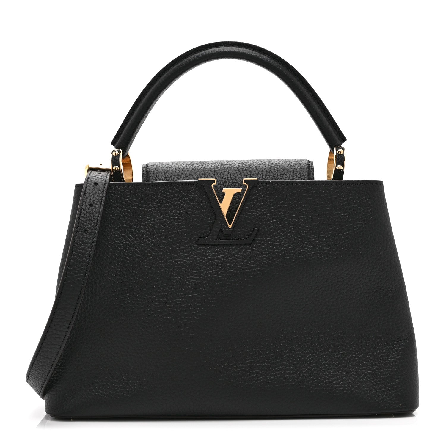 Louis Vuitton Taurillon Capucines PM Black 1 of 9