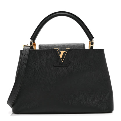 Louis Vuitton Taurillon Capucines PM Black 1 of 9