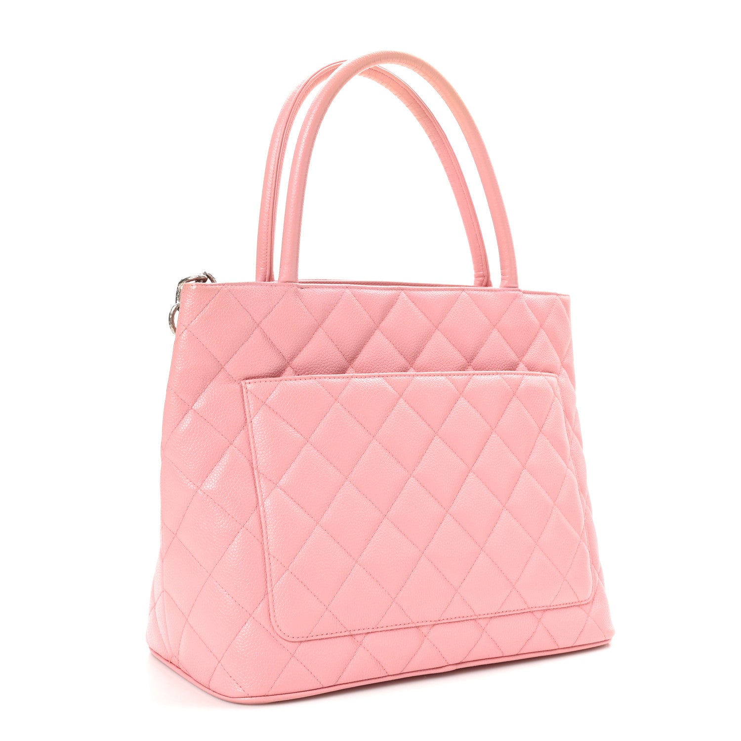 Chanel Caviar Medallion CC Tote Light Pink 3 of 10