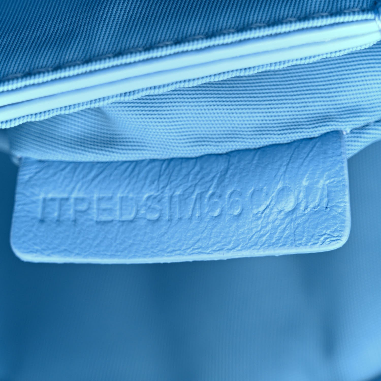 Burberry Lambskin Quilted Lola Double Pouch Crossbody Bright Sky Blue 8 of 12