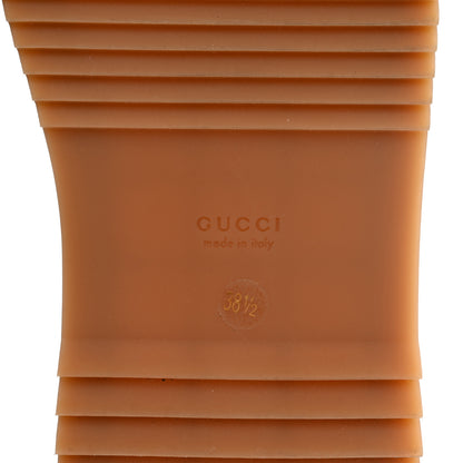 Gucci Canvas GG Monogram Angelina Platform Slide Sandals 38.5 Beige Ruggine 6 of 14