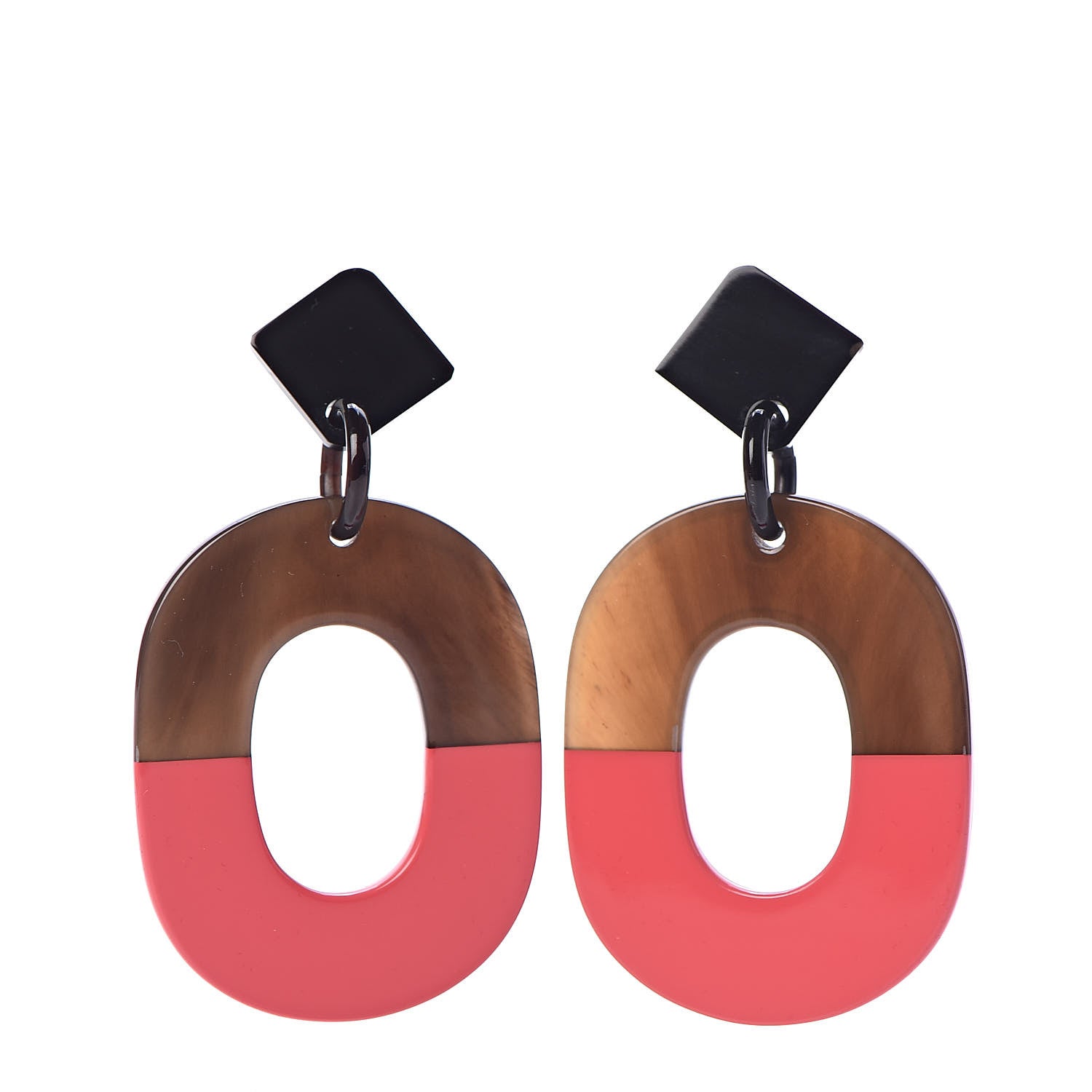 Hermes Buffalo Horn Isthme Earrings 1 of 5